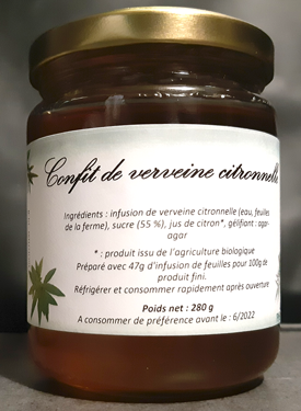 Confit de verveine citronnelle