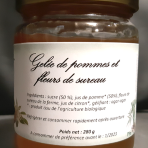 Gelée de pommes et fleurs de sureau