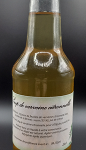 Sirop de verveine citronnelle